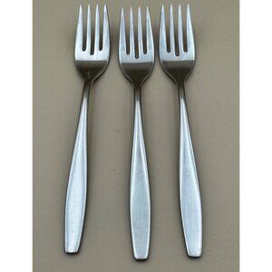 International Silver Deluxe TODAY Stainless Set of 3 Salad Forks 6 3/4"